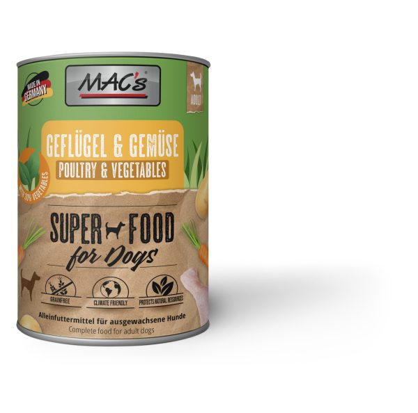MAC's DOG Geflügel & Gemüse 800g