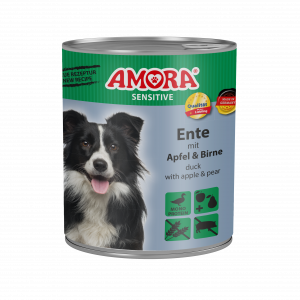 AMORA Dog Sensitive Ente+Apfel+Birne 800gD