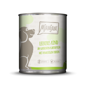 MjAMjAM Hund Rind+Kartoffeln+Erbs. 800gD