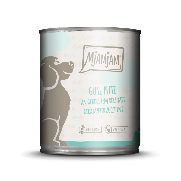 MjAMjAM Hund Pute+Reis+Zucchini 800gD