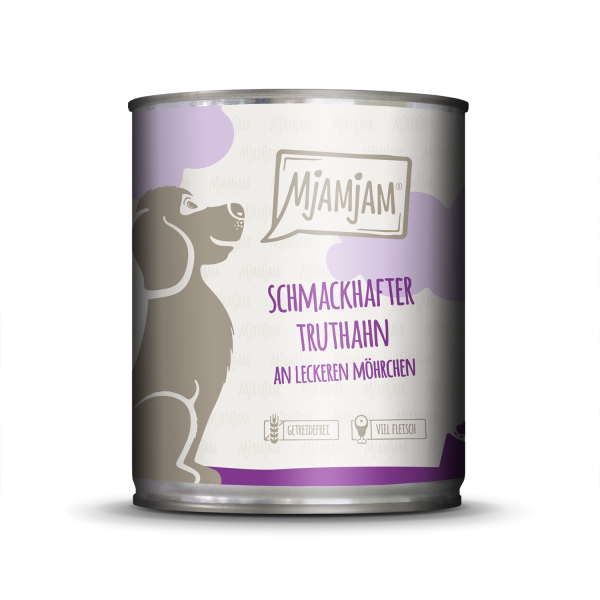MjAMjAM Hund Truthahn+Möhrchen 800gD