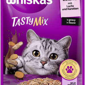 Whiskas Tasty Mix Lachs+Karotten in Sauce 85gP
