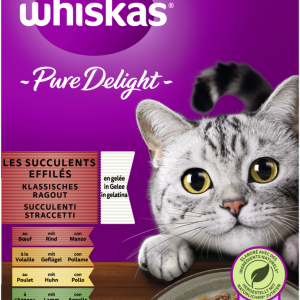 Whiskas Pure Del. Kla. Rag in Gelee 24x85gP
